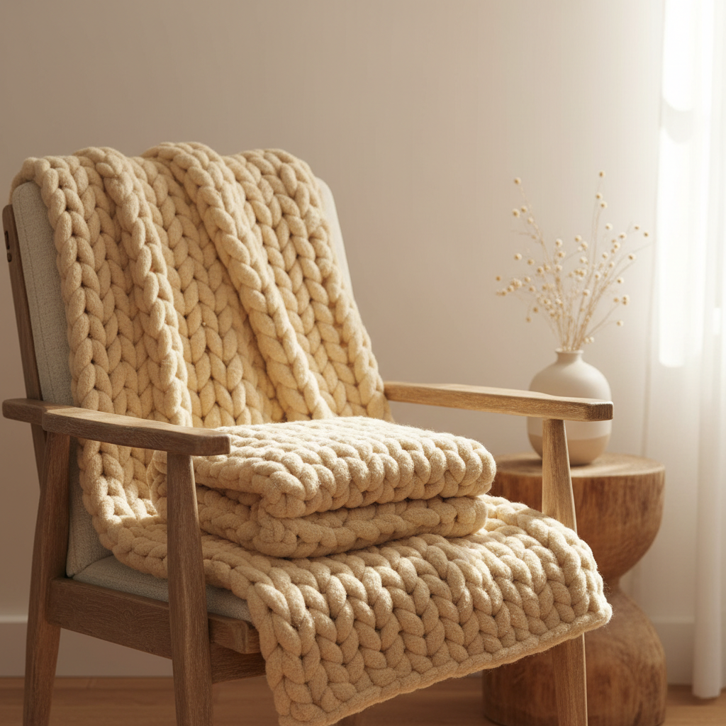 Soft Knit Throw Blanket