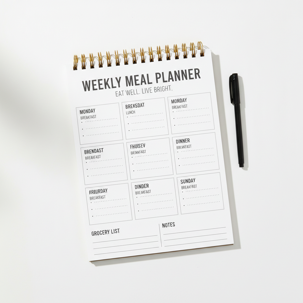 Weekly Meal Planner Pad